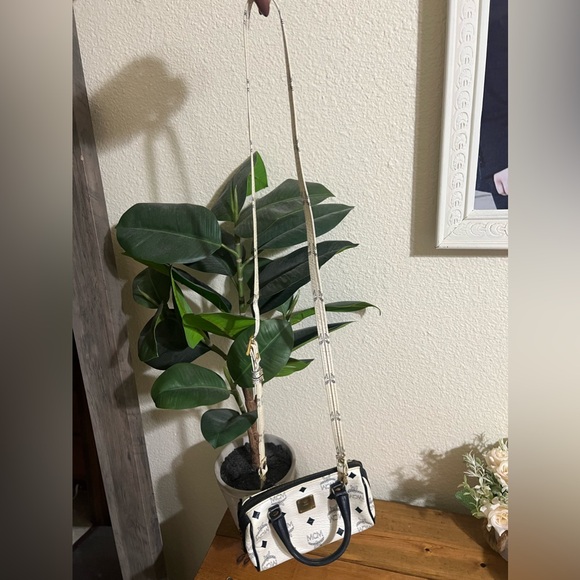 MCM Visetos Monogram Mini Heritage Boston Crossbody Bag - Picture 8 of 8